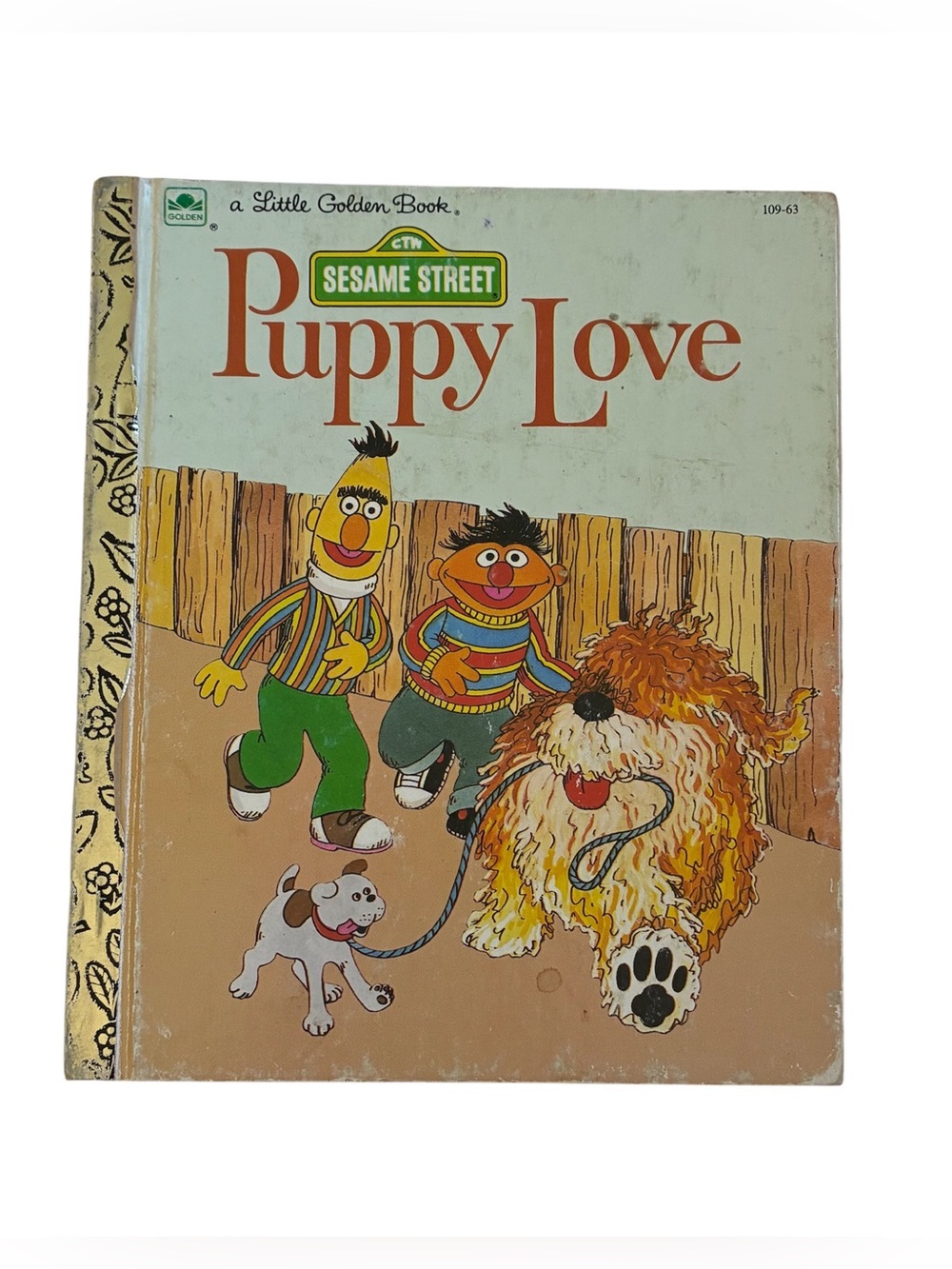 6/$20🎉 VINTAGE SESAME STREET ‘PUPPY LOVE’ LITTLE GOLDEN BOOK BERT AND ERNIE